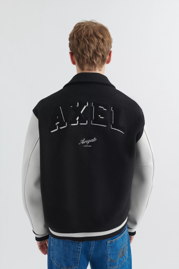 Illusion Varsity Jacket Black Axel Arigato