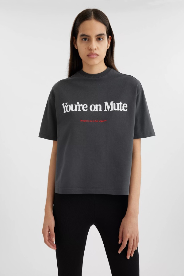 Mute T-shirt Axel Arigato Faded Black