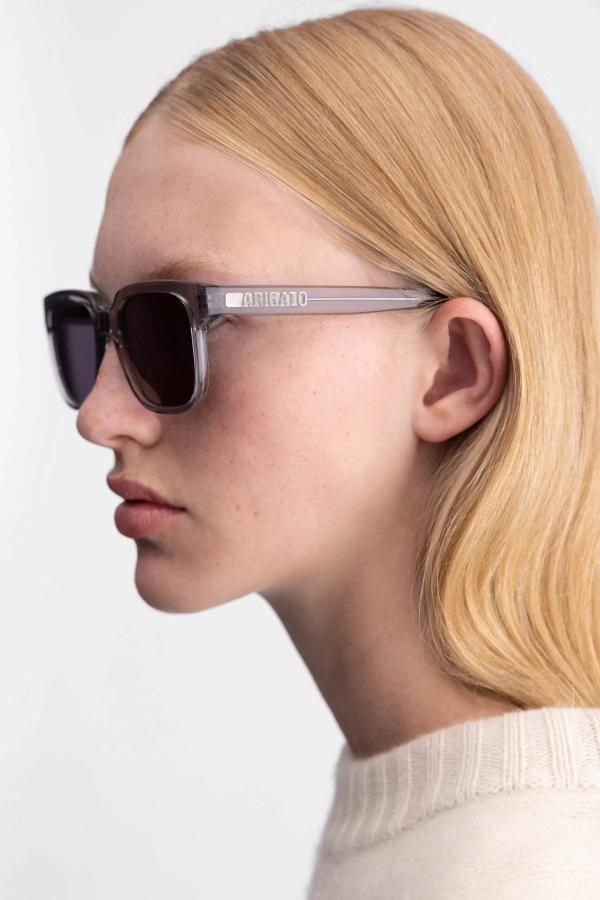 Jet Square Sunglasses Light Grey Grey Axel Arigato