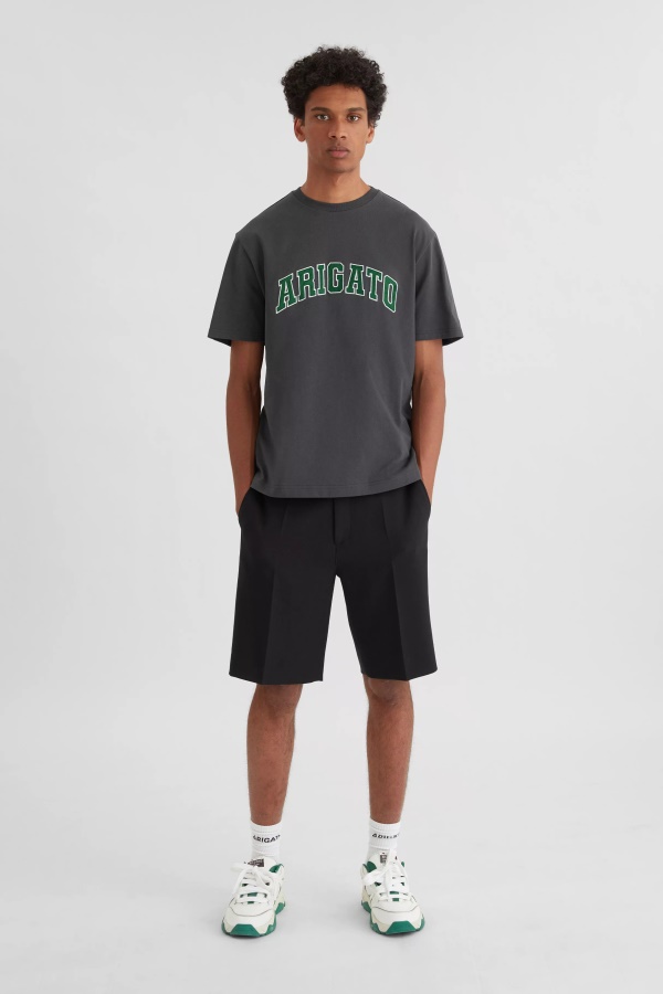 College Logo T-Shirt Axel Arigato Faded Black