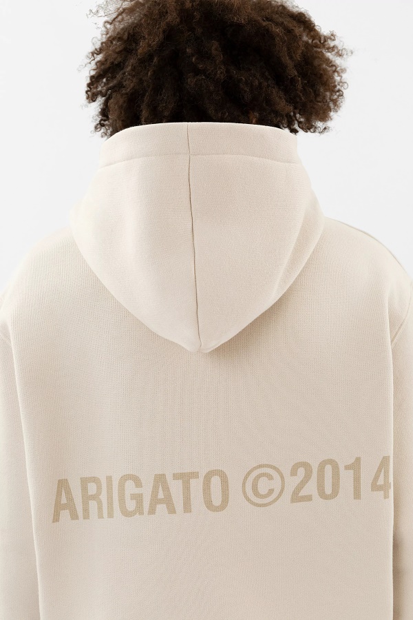 Axel Arigato Pale Beige Monogram Hoodie