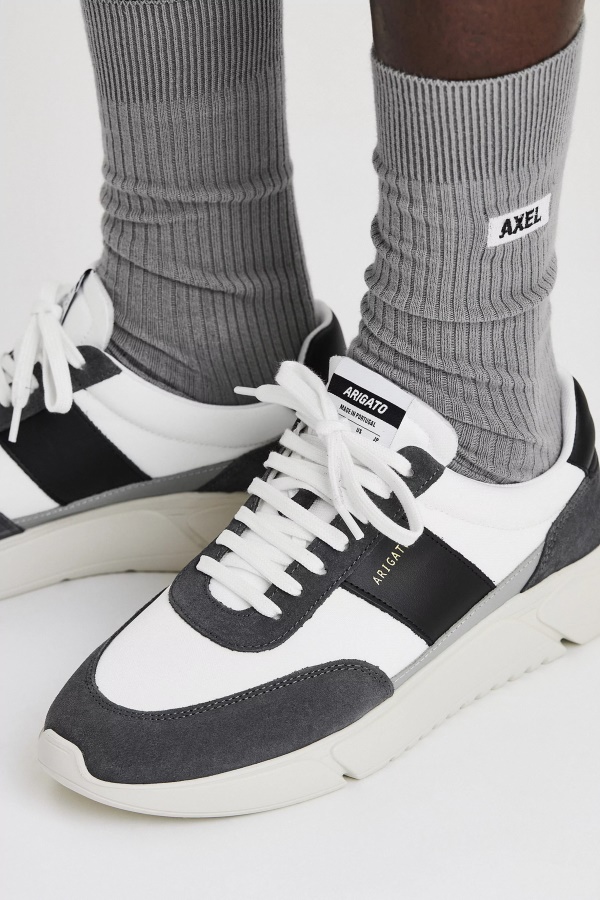 Axel Arigato Dark Grey White Black Genesis Vintage Runner