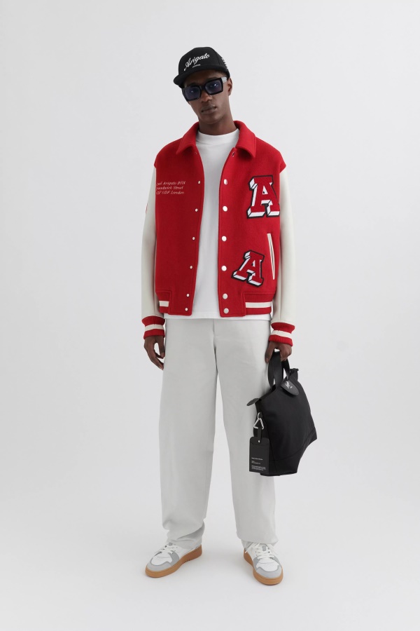 Axel Arigato Red Illusion Varsity Jacket