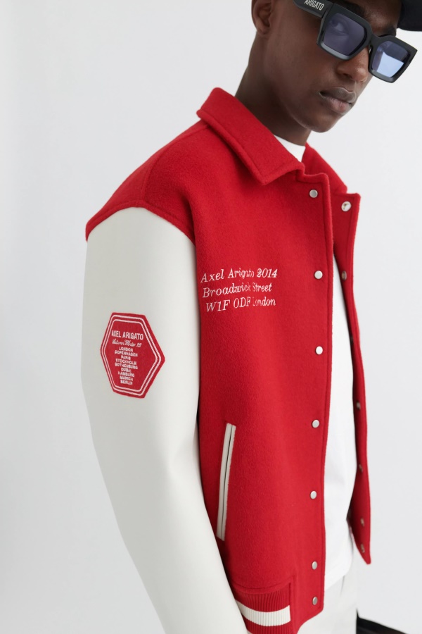 Axel Arigato Red Illusion Varsity Jacket
