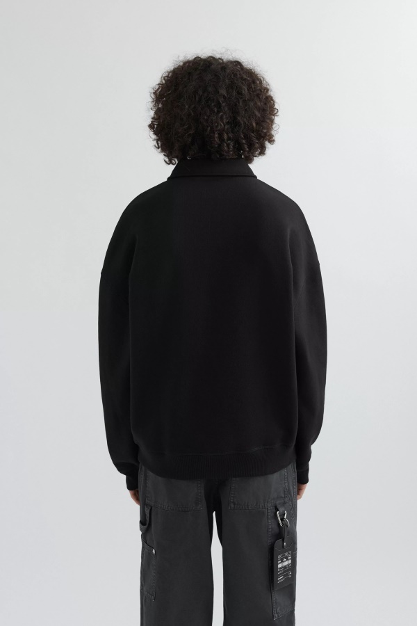Axel Arigato Signature Polo Sweatshirt Black