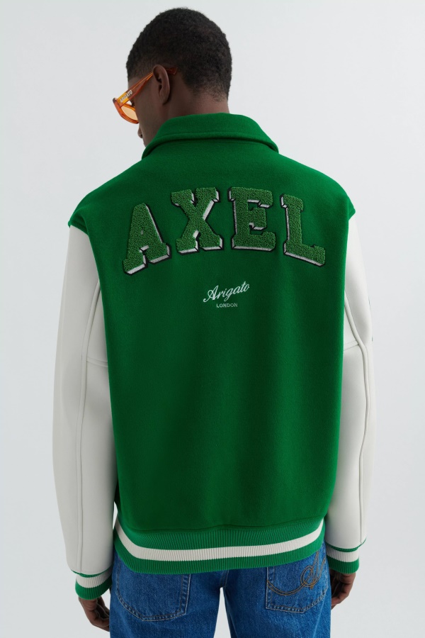 Illusion Varsity Jacket Axel Arigato Jolly Green