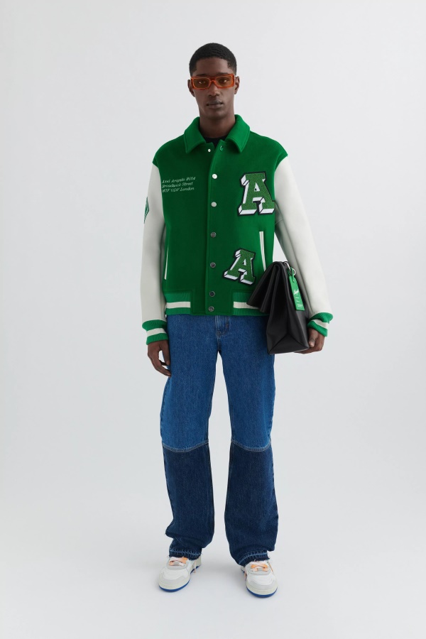 Illusion Varsity Jacket Axel Arigato Jolly Green