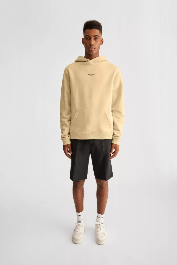 Axel Arigato Natural Yellow Focus Logo Hoodie