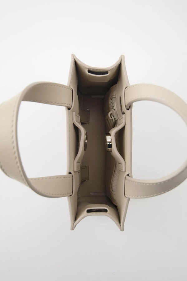 Axel Arigato Trait Monogram Leather Bag Pale Beige