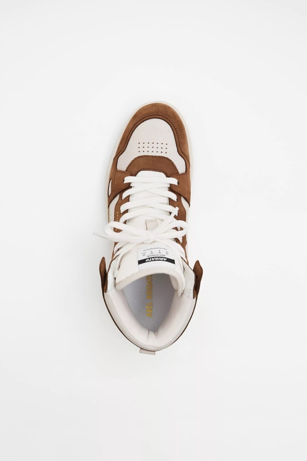 Axel Arigato Beige Brown Dice Hi Sneaker