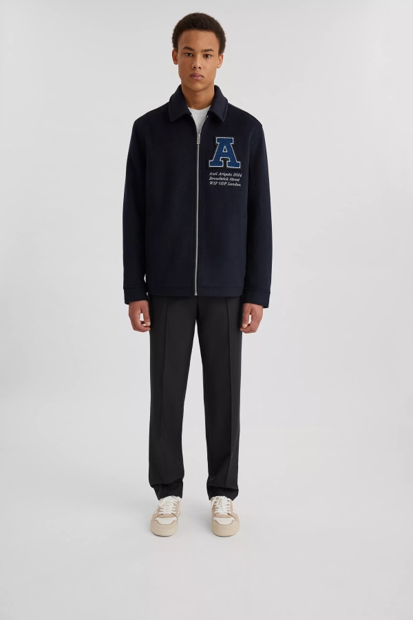 Campus Wool Shirt Navy Blue Axel Arigato