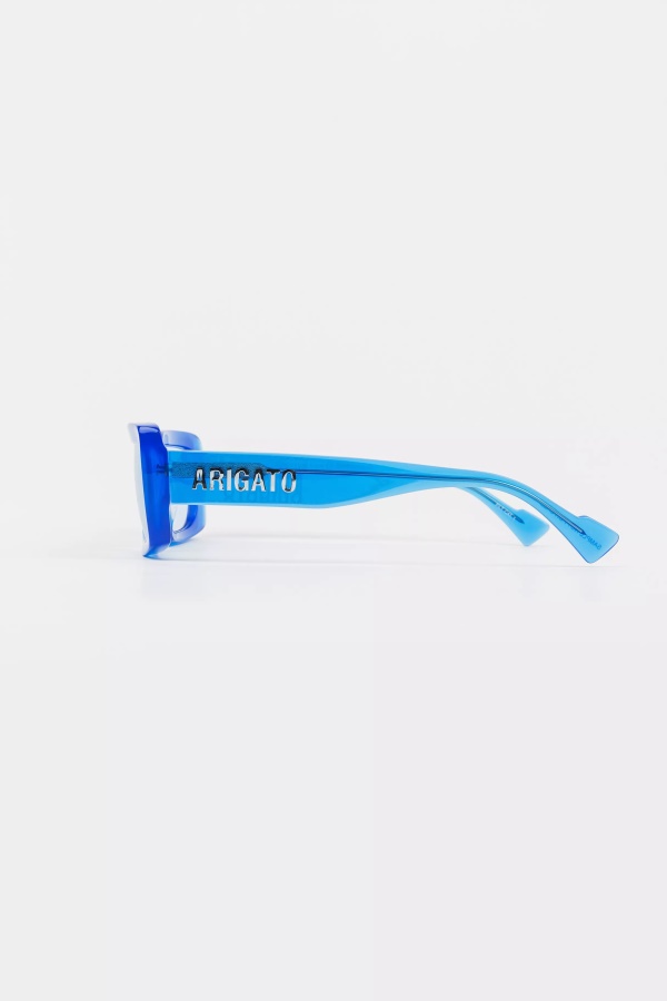 Axel Arigato Arena Rectangular Sunglasses Klein Blue Transparent