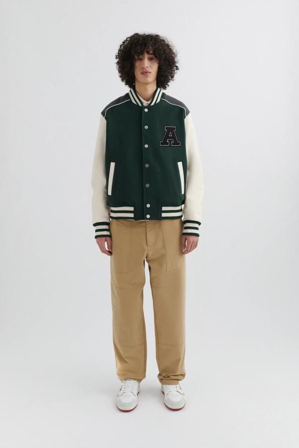 Axel Arigato Ivy Varsity Jacket Dark Green