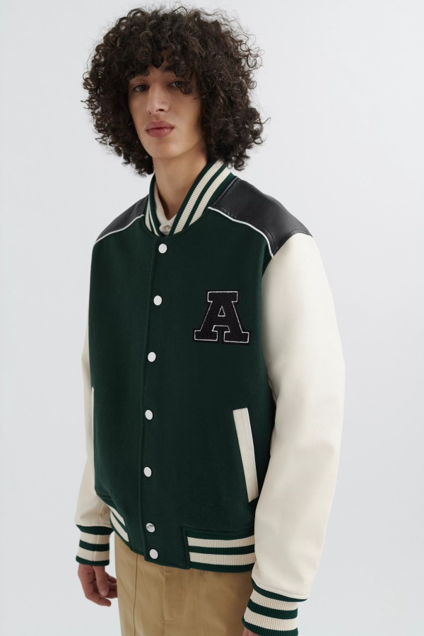 Axel Arigato Ivy Varsity Jacket Dark Green