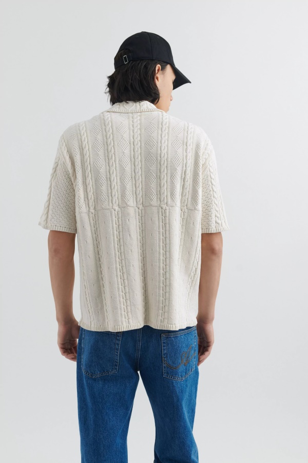 Sonic Knitted Shirt Ecru Axel Arigato