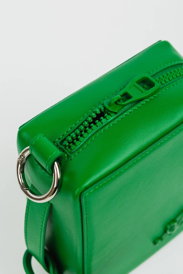 Axel Arigato Cubic Leather Pouch Jolly Green
