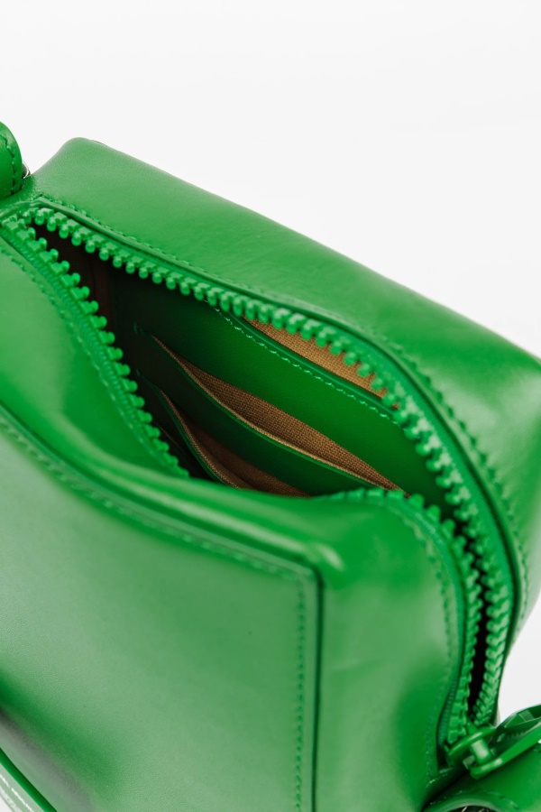 Axel Arigato Cubic Leather Pouch Jolly Green