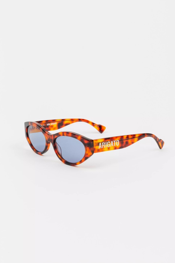 Axel Arigato Tortoise Light Blue Tonia Cat-Eye Sunglasses