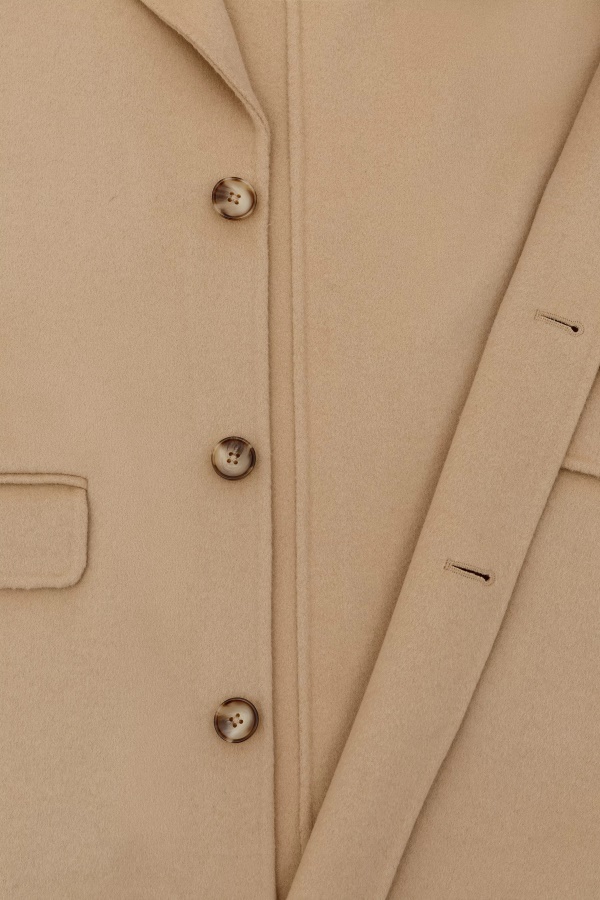 Dawn Wool Coat Pale Beige Axel Arigato