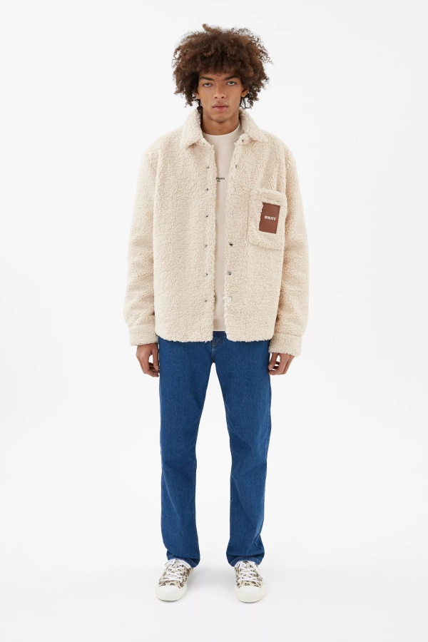 Axel Arigato Beige Aspen Teddy Overshirt