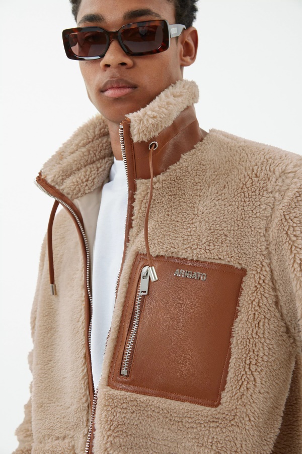 Mica Jacket Beige Brown Axel Arigato