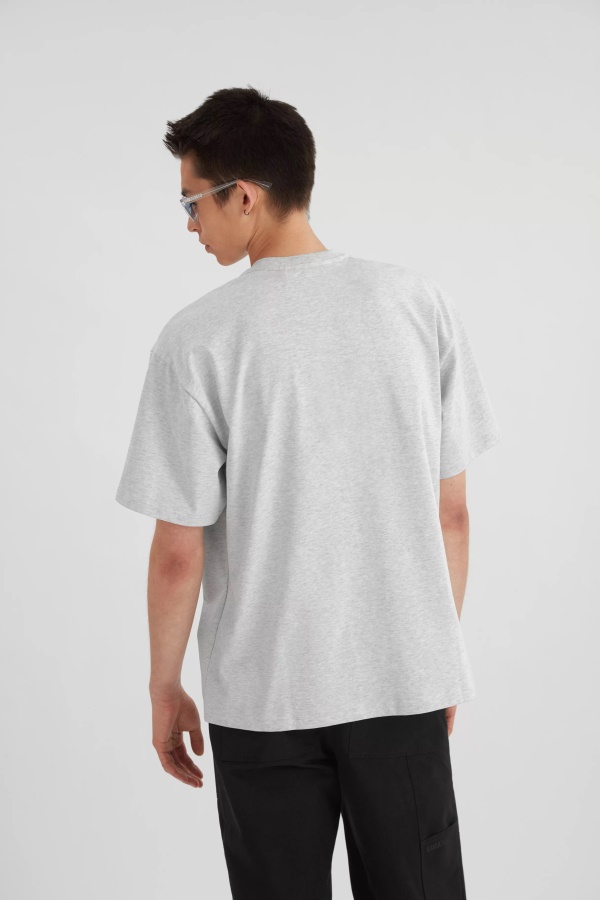 Axel Arigato Mute T-Shirt Light Grey Melange