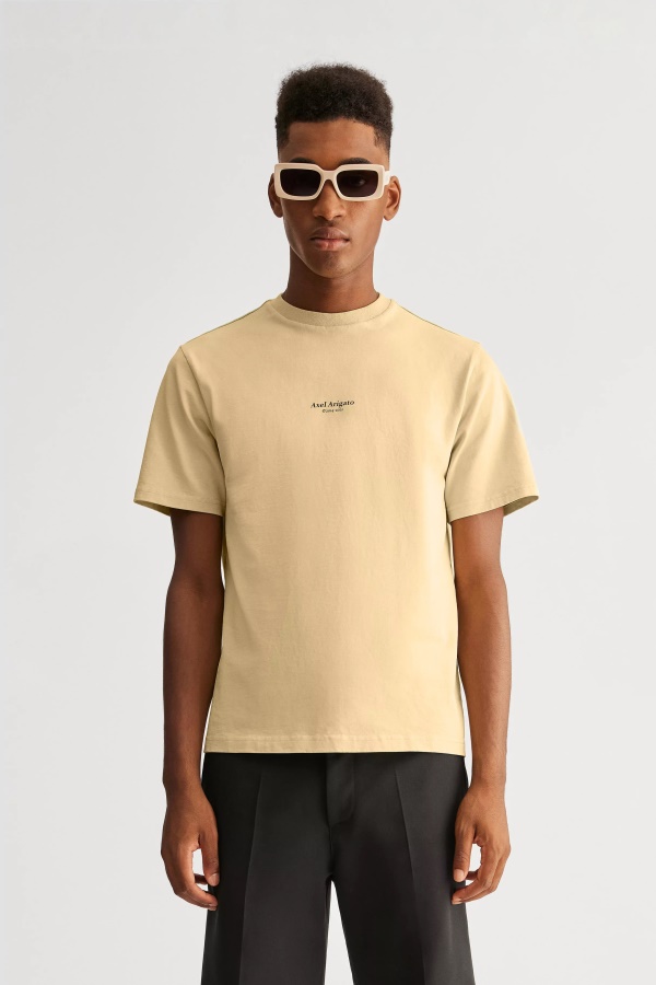 Focus Logo T-Shirt Natural Yellow Axel Arigato