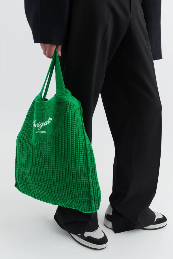 Axel Arigato Grid Knitted Shopper Jolly Green