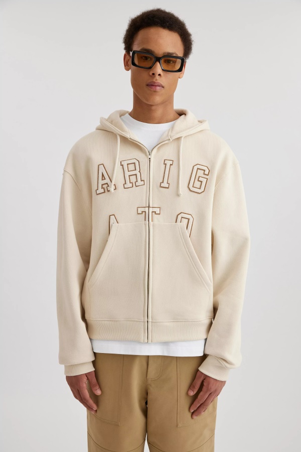 Legend Zip Hoodie Pale Beige Axel Arigato