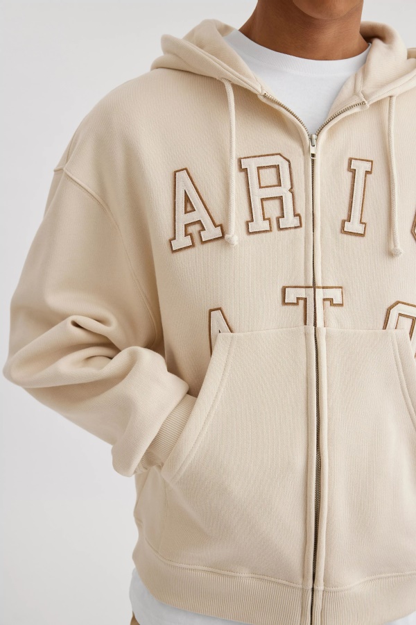 Legend Zip Hoodie Pale Beige Axel Arigato