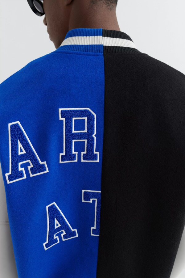 Axel Arigato Blue Black Offense Varsity Jacket