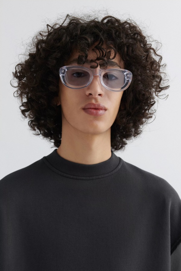 Echo Sunglasses Clear Crystal Blue Axel Arigato