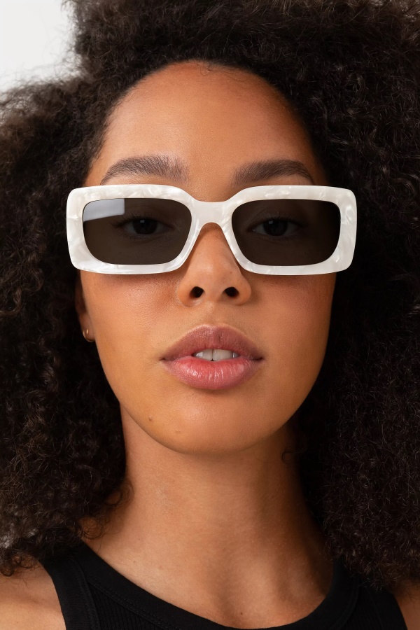 Arena Rectangular Sunglasses Axel Arigato White