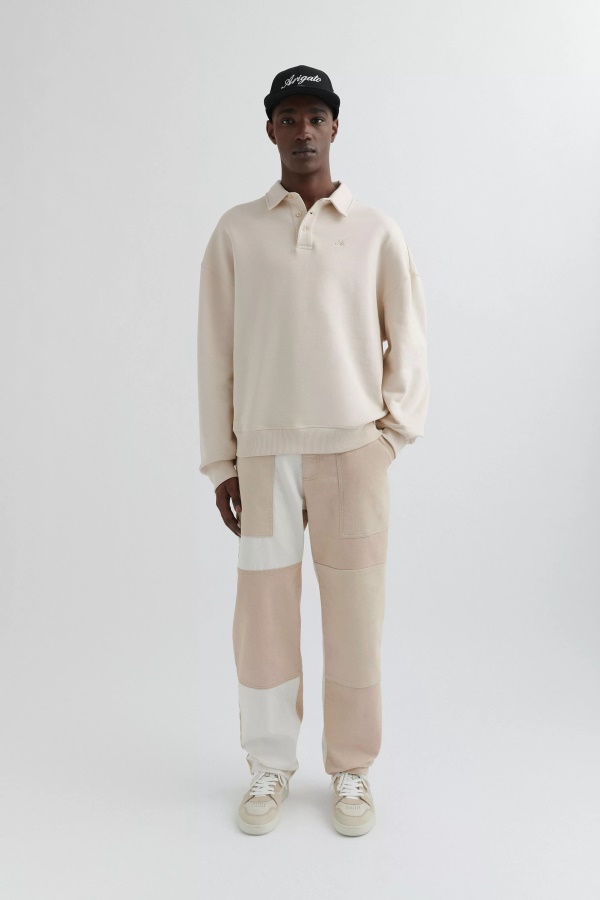 Signature Polo Sweatshirt Pale Beige Axel Arigato
