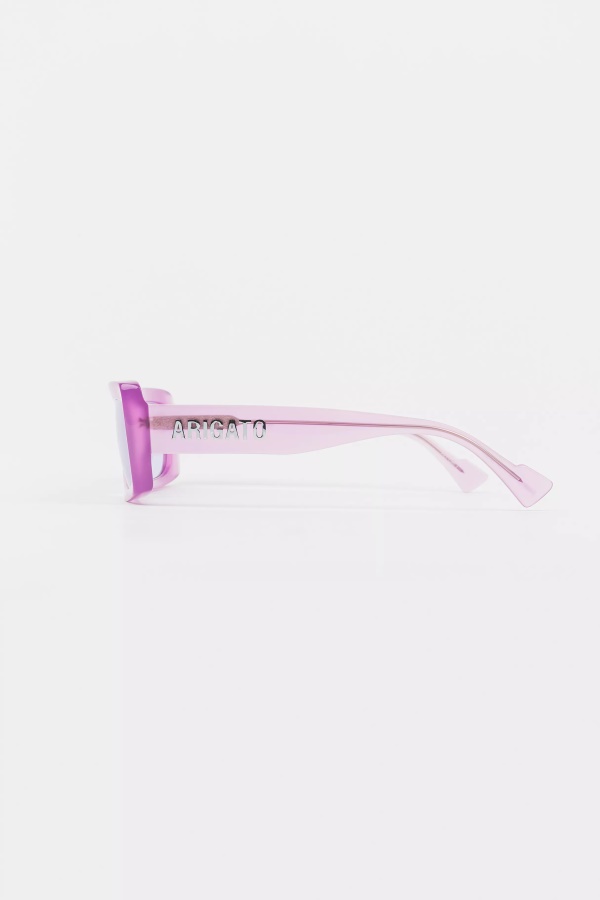 Axel Arigato Light Purple Transparent Arena Rectangular Sunglasses