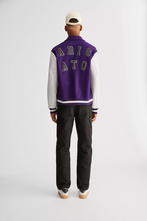 Axel Arigato Purple Mayday Varsity Bomber