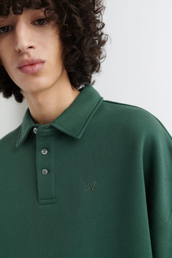 Signature Polo Sweatshirt Axel Arigato Dark Green