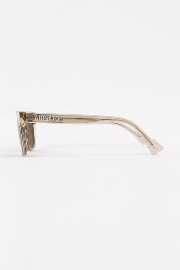 Axel Arigato Transparent Sand Brown Jet Square Sunglasses