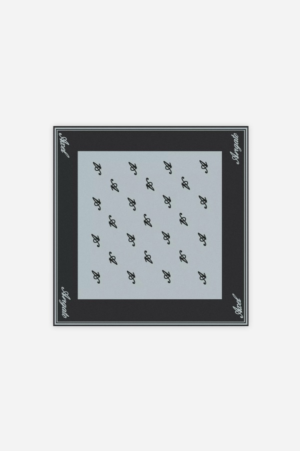 Axel Arigato Black Volcanic Ash Signature Silk Scarf