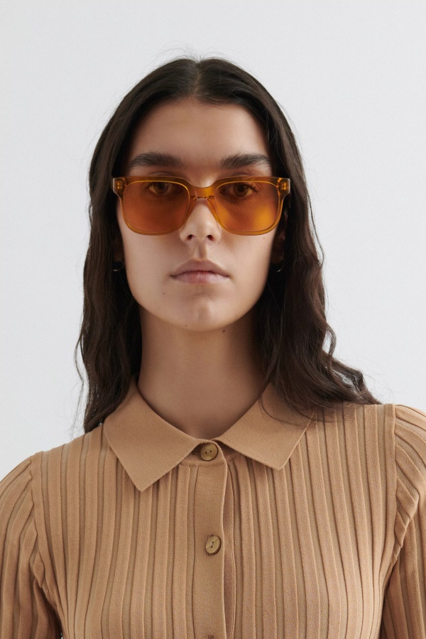 Jet Square Sunglasses Axel Arigato Orange Dark Honey