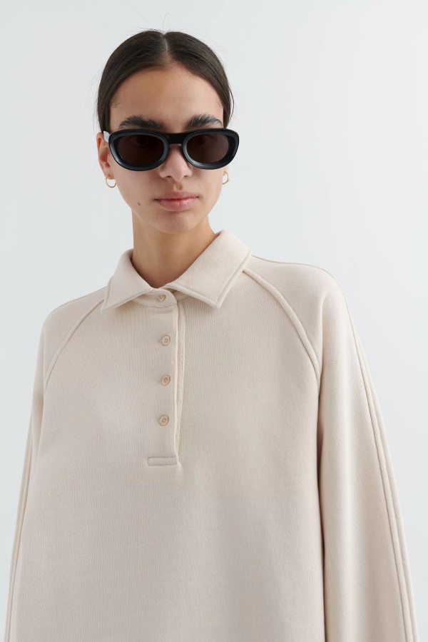 Sunday Polo Sweatshirt Pale Beige Axel Arigato