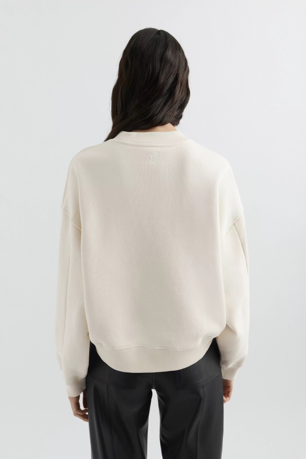 Axel Arigato Pale Beige Solid Sweatshirt