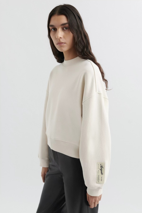 Axel Arigato Pale Beige Solid Sweatshirt