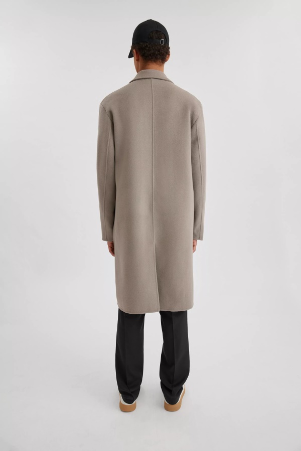 Axel Arigato Fiction Wool Coat Stone Grey