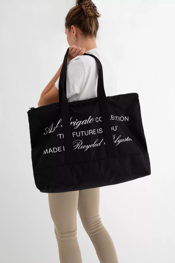 Axel Arigato Black Future Zip Tote Bag