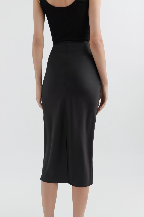 Signature Silk Skirt Axel Arigato Black