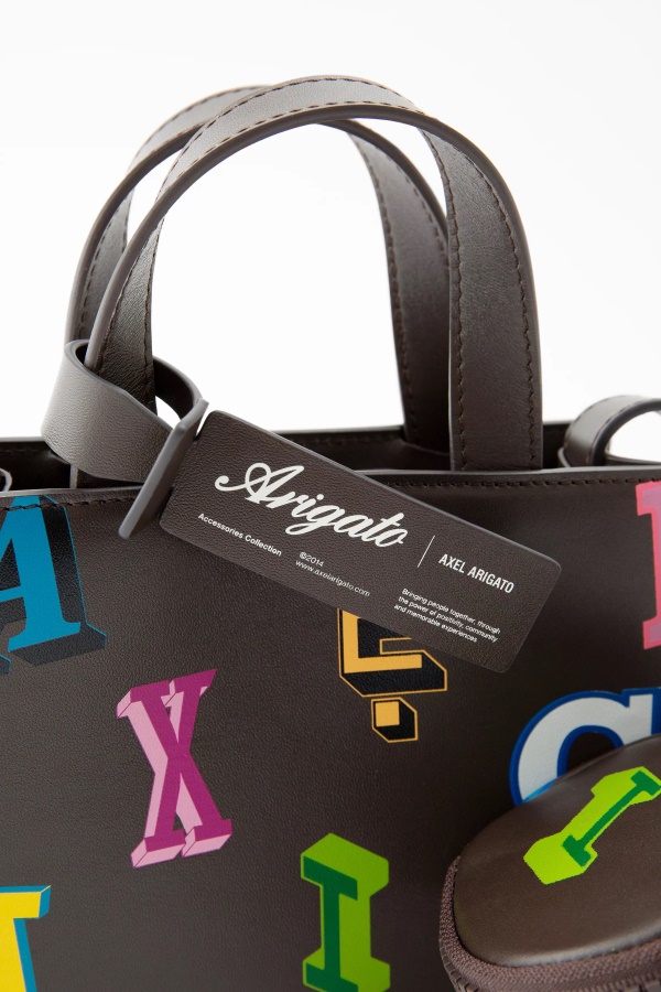 Trait Monogram Leather Bag Dark Brown Axel Arigato