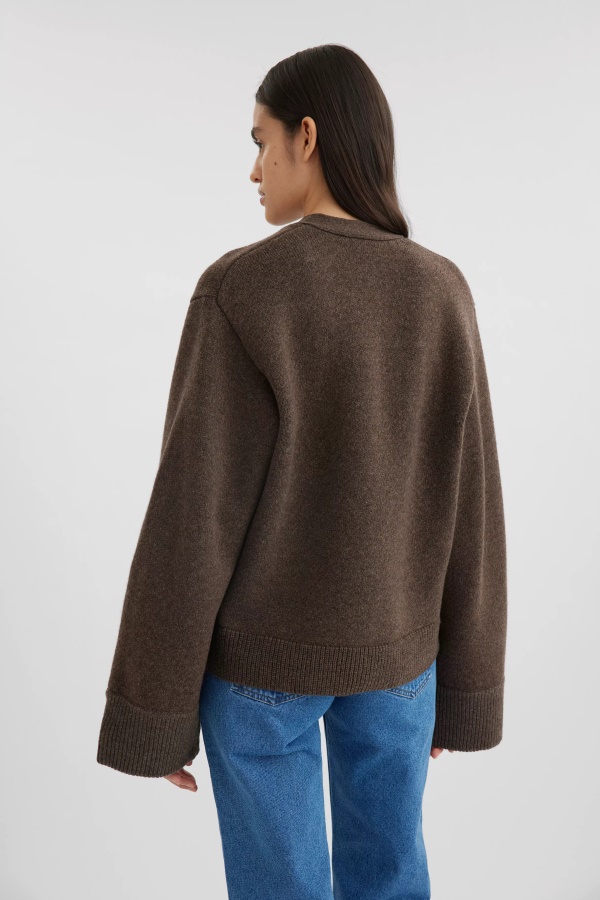 Memory Relaxed Cardigan Brown Axel Arigato