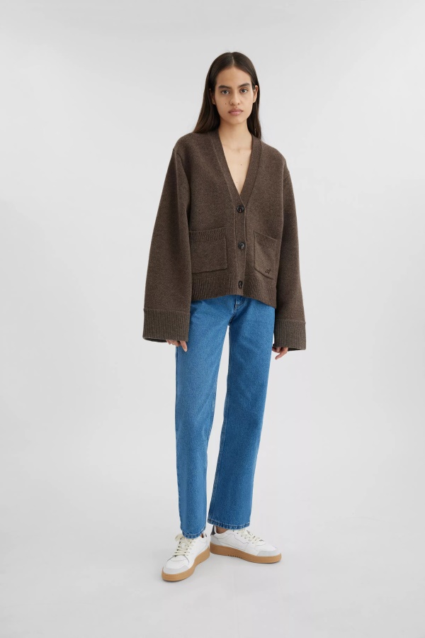 Memory Relaxed Cardigan Brown Axel Arigato