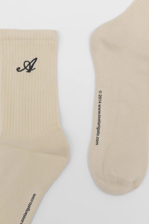 Signature Socks Pale Beige Axel Arigato
